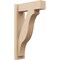 Ekena Millwork 6-in W x 18-in D x 30-in H Funston Block Rough Cedar Woodgrain TimberThane Outlooker, Primed Tan OUTUR060X18X30FST44RCPR - alternate 1